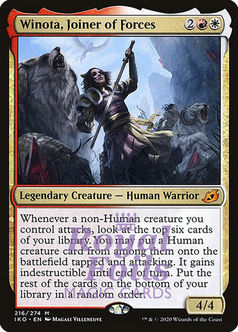 Winota, Joiner of Forces 1x FOIL IKO MTG Ikoria Mythic MINT red white