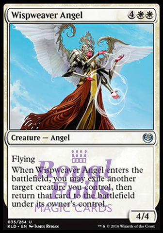 **4x FOIL Wispweaver Angel** KLD MTG Kaladesh Uncommon 3 MT 1 VF white