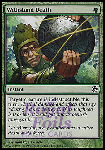 Withstand Death 1x FOIL SOM MTG Scars of Mirrodin Common MINT green