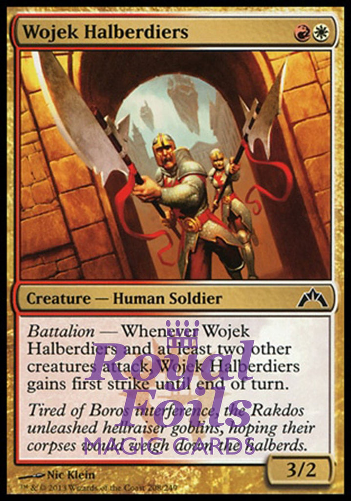 **4x FOIL Wojek Halberdiers** GTC MTG Gatecrash Common MINT red white