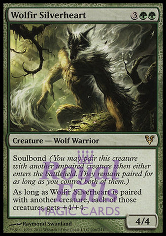 **1x FOIL Wolfir Silverheart** AVR MTG Avacyn Restored Rare MINT green