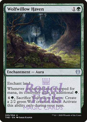 Wolfwillow Haven 2x FOIL THB MTG Theros Beyond Death Uncommon MINT green