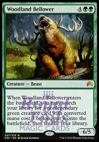 Woodland Bellower 1x FOIL ORI MTG Magic Origins Mythic MINT green