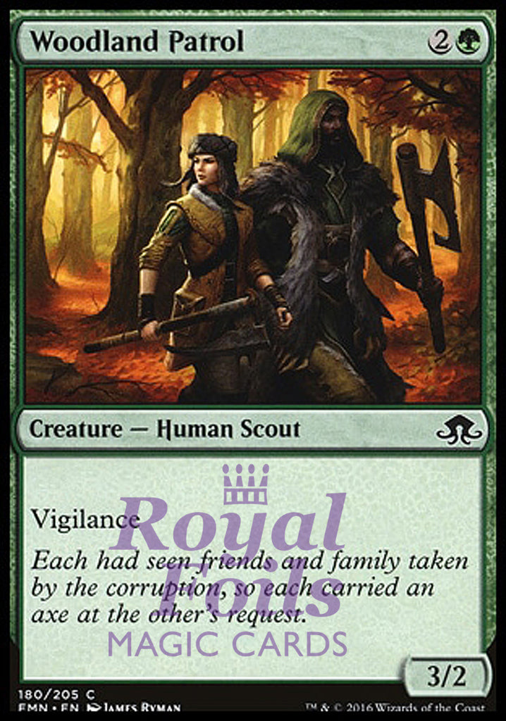 Woodland Patrol 4x FOIL EMN MTG Eldritch Moon Common MINT green