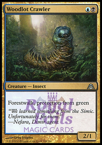 Woodlot Crawler 2x FOIL DGM MTG Dragon's Maze Uncommon MINT blue black