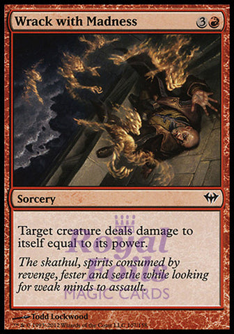 Wrack with Madness 4x FOIL DKA MTG Dark Ascension Common 3 MINT 1 NM red