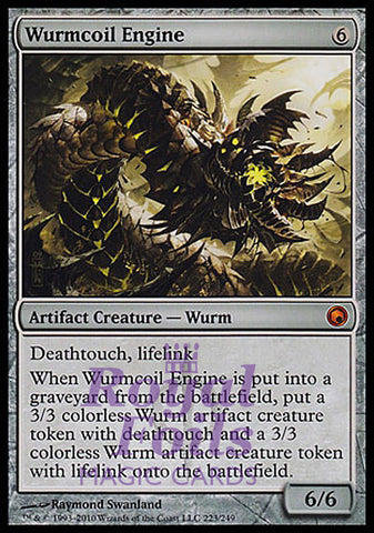 **1x FOIL Wurmcoil Engine** SOM MTG Scars of Mirrodin Mythic NM+ artifact