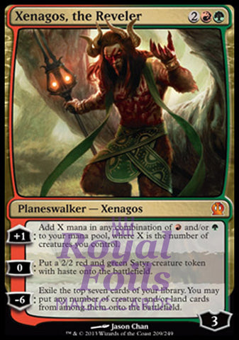 **1x FOIL Xenagos, the Reveler** THS MTG Theros Mythic MINT red green