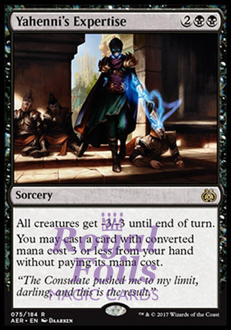 Yahenni's Expertise 2x FOIL AER MTG Aether Revolt Rare MINT black