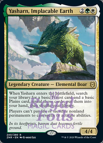 Yasharn, Implacable Earth 2x FOIL ZNR MTG Zendikar Rising Rare MINT
