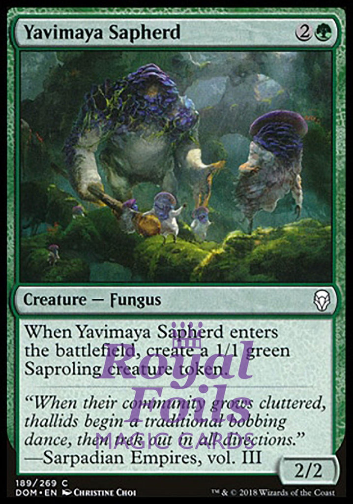 Yavimaya Sapherd 4x FOIL DOM MTG Dominaria Common MINT green