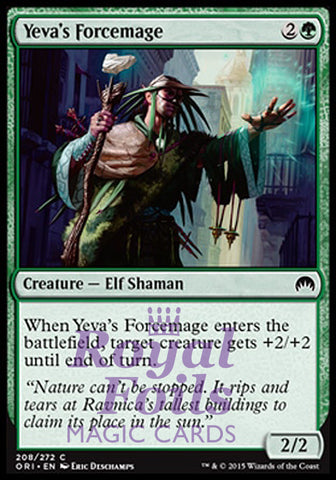 Yeva's Forcemage 4x FOIL ORI MTG Magic Origins Common MINT green