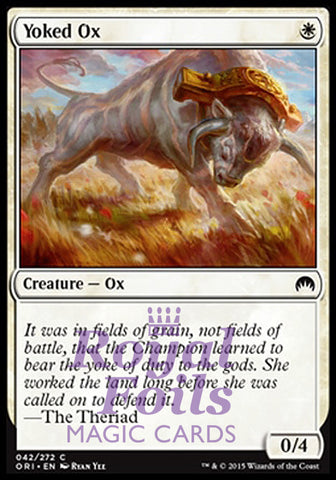 **4x FOIL Yoked Ox** ORI MTG Magic Origins Common MINT white