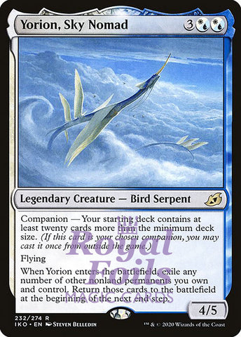 Yorion, Sky Nomad 2x FOIL IKO MTG Ikoria Rare MINT white blue
