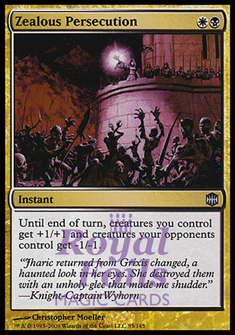 **1x FOIL Zealous Persecution** ARB MTG Alara Reborn Uncommon MINT white black