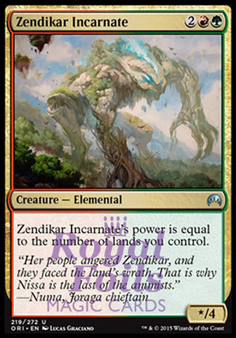 Zendikar Incarnate 2x FOIL ORI MTG Magic Origins Uncommon MINT red green