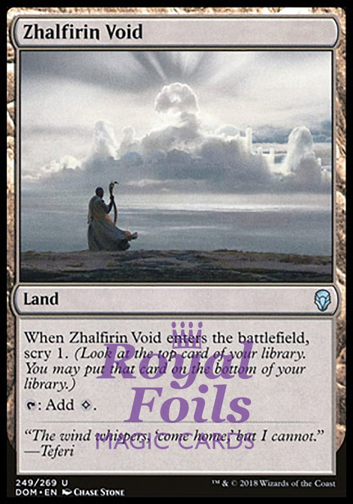 **1x FOIL Zhalfirin Void** DOM MTG Dominaria Uncommon NM land