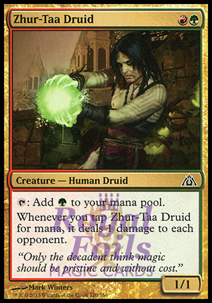 Zhur-Taa Druid 1x FOIL DGM MTG Dragon's Maze Common MINT red green