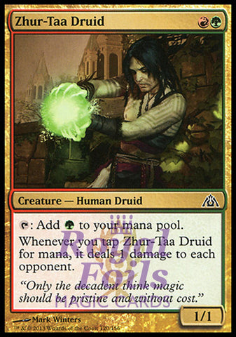 **1x FOIL Zhur-Taa Druid** DGM MTG Dragon's Maze Common MINT red green