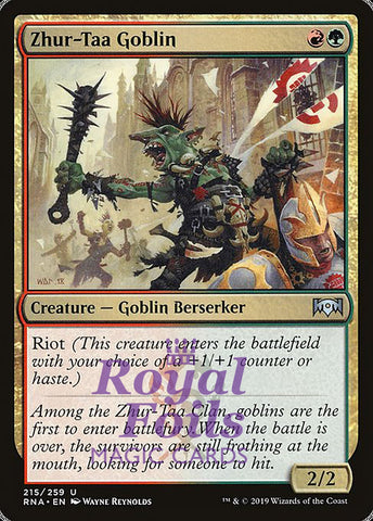 **2x FOIL Zhur-Taa Goblin** RNA MTG Ravnica Allegiance Uncommon MINT red green