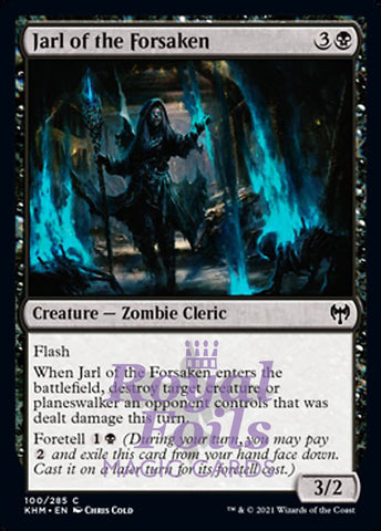 Jarl of the Forsaken 4x FOIL KHM MTG Kaldheim Common MINT black