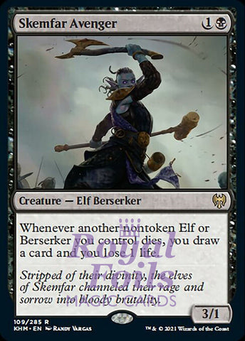 Skemfar Avenger 2x FOIL KHM MTG Kaldheim Rare MINT black