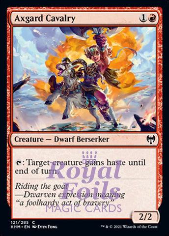 Axgard Cavalry 4x FOIL KHM MTG Kaldheim Common MINT red