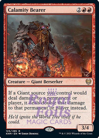 Calamity Bearer 2x FOIL KHM MTG Kaldheim Rare MINT red