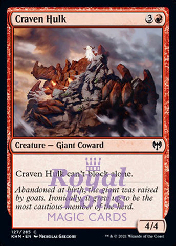Craven Hulk 4x FOIL KHM MTG Kaldheim Common MINT red