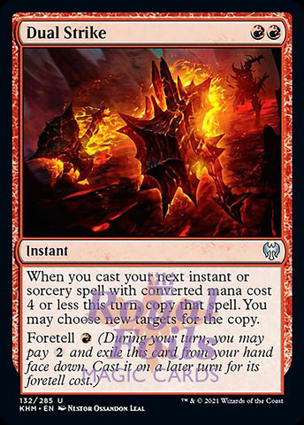 Dual Strike 2x FOIL KHM MTG Kaldheim Uncommon MINT red