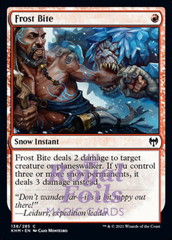 Frost Bite 4x FOIL KHM MTG Kaldheim Common MINT red