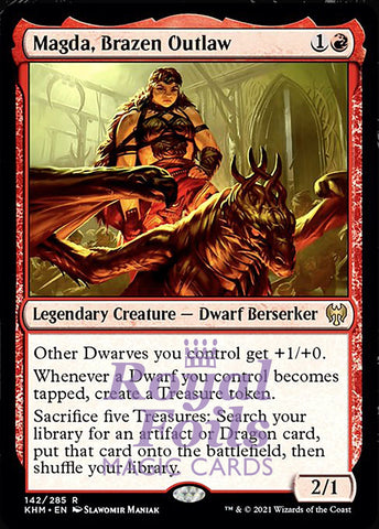Magda, Brazen Outlaw 1x FOIL KHM MTG Kaldheim Rare MINT red