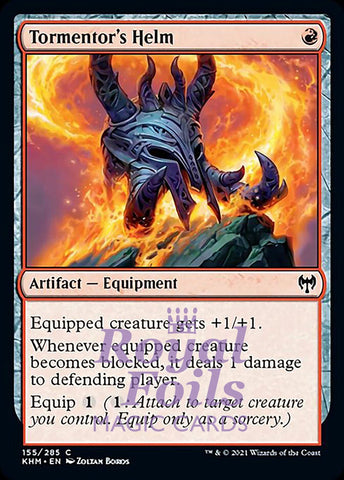 Tormentor's Helm 4x FOIL KHM MTG Kaldheim Common MINT red artifact