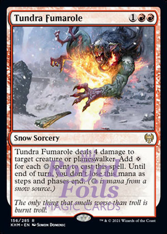 Tundra Fumarole 2x FOIL KHM MTG Kaldheim Rare MINT red