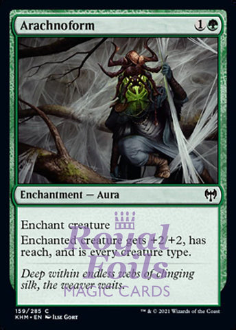 Arachnoform 4x FOIL KHM MTG Kaldheim Common MINT green