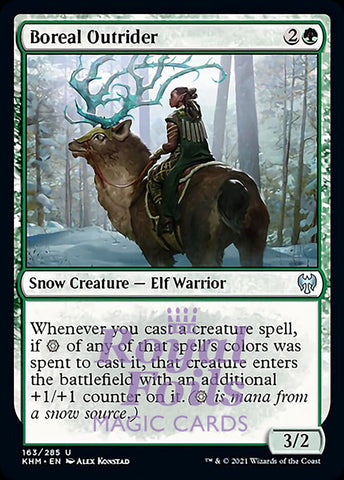 Boreal Outrider 4x FOIL KHM MTG Kaldheim Uncommon MINT green