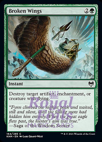 Broken Wings 4x FOIL KHM MTG Kaldheim Common MINT green
