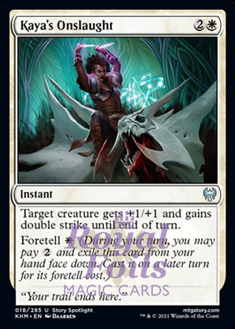Kaya's Onslaught 4x FOIL KHM MTG Kaldheim Uncommon MINT white