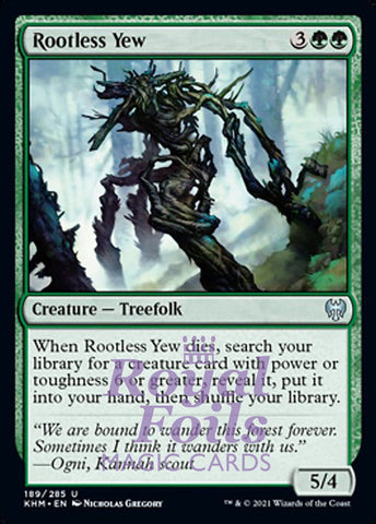 Rootless Yew 4x FOIL KHM MTG Kaldheim Uncommon MINT green