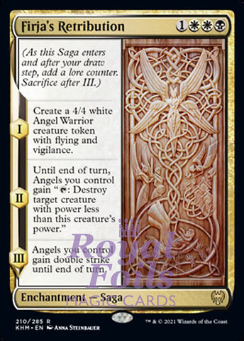 Firja's Retribution 2x FOIL KHM MTG Kaldheim Rare MINT white black