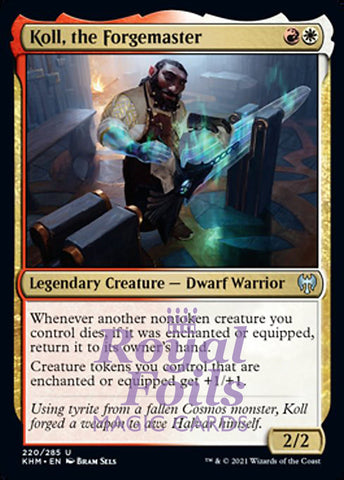 Koll, the Forgemaster 2x FOIL KHM MTG Kaldheim Uncommon MINT red white