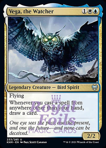 Vega, the Watcher 2x FOIL KHM MTG Kaldheim Uncommon MINT white blue
