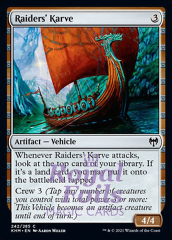 Raiders' Karve 4x FOIL KHM MTG Kaldheim Common MINT artifact