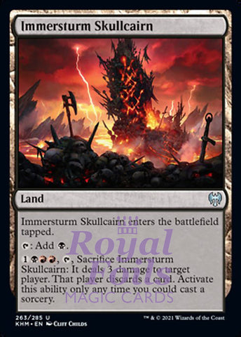 Immersturm Skullcairn 4x FOIL KHM MTG Kaldheim Uncommon MINT black land