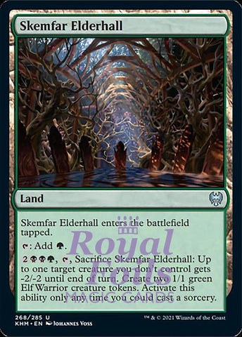 Skemfar Elderhall 4x FOIL KHM MTG Kaldheim Uncommon MINT green land