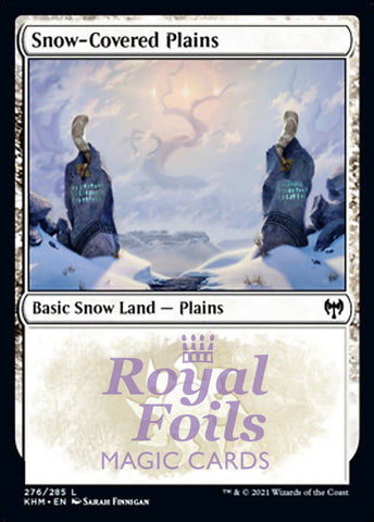 **4x FOIL Snow-Covered Plains #276** KHM MTG Kaldheim Common MINT basic snow land white