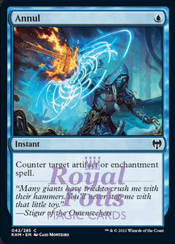 Annul 4x FOIL KHM MTG Kaldheim Common MINT blue