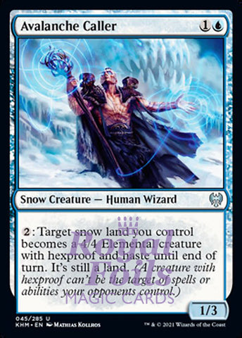 Avalanche Caller 4x FOIL KHM MTG Kaldheim Uncommon MINT white