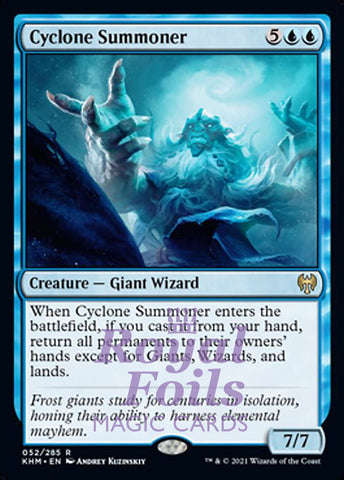 Cyclone Summoner 2x FOIL KHM MTG Kaldheim Rare MINT blue