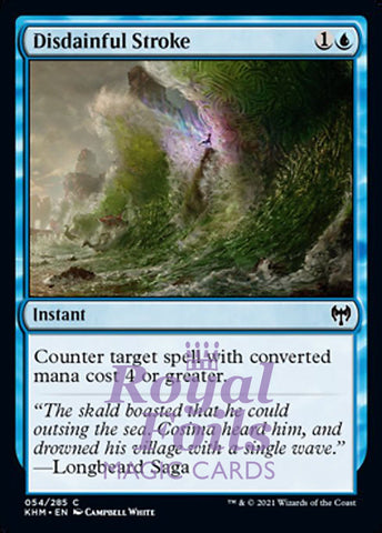Disdainful Stroke 4x FOIL KHM MTG Kaldheim Common MINT blue